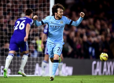 The visitors hit back immediately through Silva.