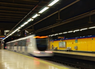 File photo of the metro in Madrid.