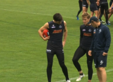 Ciaran Byrne injured his hamstring in training.