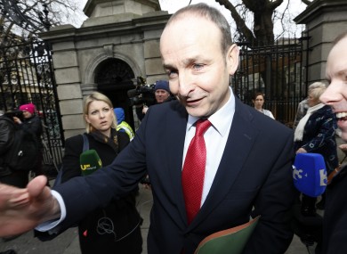 Party leader Micheál Martin
