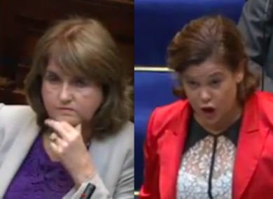 Joan Burton and Mary Lou McDonald