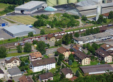 Würenlingen railway station in Switzerland.