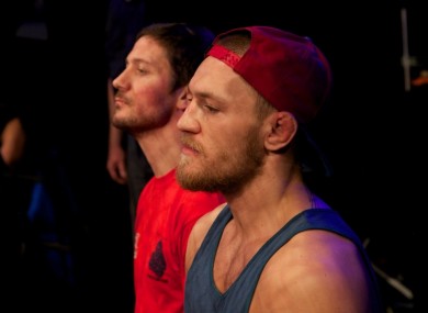 John Kavanagh and Conor McGregor.