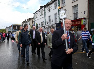 Jimmy Doyle at the torch parade to Semple Stadium for the GAA's 125th anniversary celebrations in 2009.
