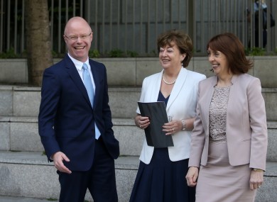 New Political Venture called Social Democrats with L TO Stephen Donnelly with Catherine Murphy and Roisin Shortall.