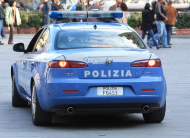 File photo of an Italian police car.