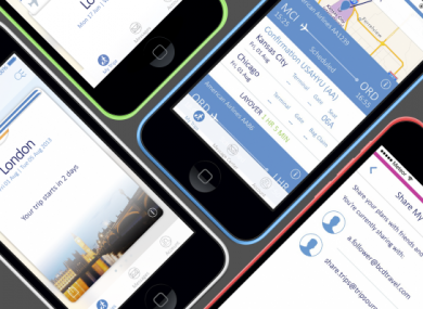 One of MTT's travel apps