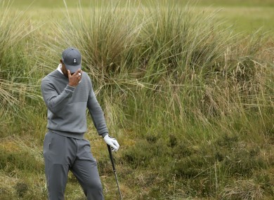 Tiger Woods endured another poor day on the golf course yesterday.