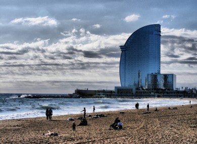 The Barcelona beach front