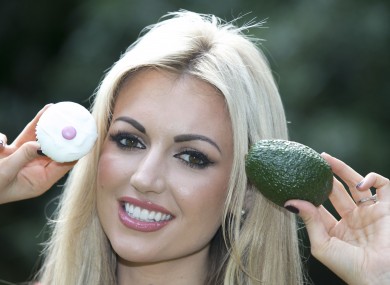 Davison at the launch of the Irish Heart Foundation's 'Fats of Life' campaign supported by the HSE (2013).