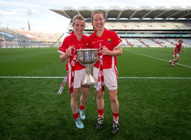 Cork dual stars Briege Corkery and Rena Buckley.