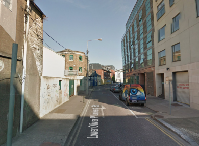 The street on which Vincent Morgain was found.