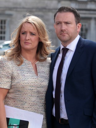 Mark and Roisin Molloy, parents of baby Mark