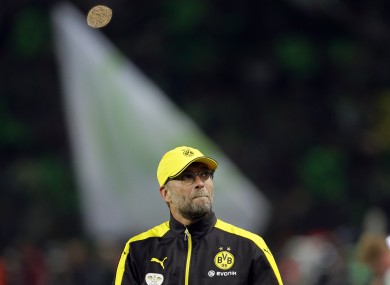 Former Borussia Dortmund coach Klopp is favourite to take over at Liverpool.