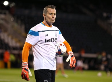 Shay Given picked up his injury in the Irish team's win over Germany.
