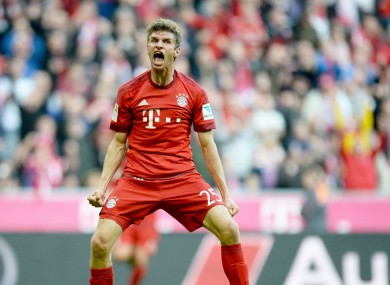 Bayern Munich forward Thomas Muller.