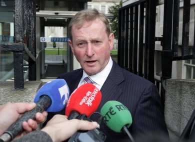 Taoiseach Enda Kenny has previously ruled out going into government with Fianna Fáil.