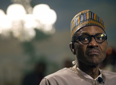 Nigeria's president Muhammadu Buhari