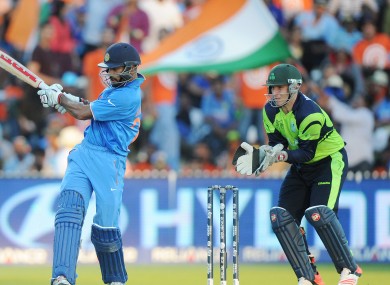 Ireland and India in their Cricket World Cup match earlier this year.
