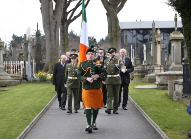 Easter Sunday Ceremony at Glasnevin Cemetery (2015).