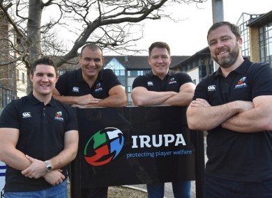 Simon Keogh, Omar Hassanein, Michael Swift and Marcus Horan of the IRUPA.