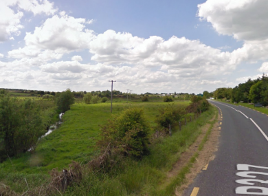 The road near to where the accident happened