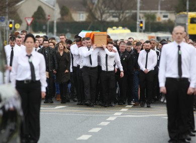 The funeral of Vincent Ryan.
