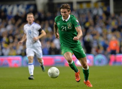 Ireland midfielder Jeff Hendrick.