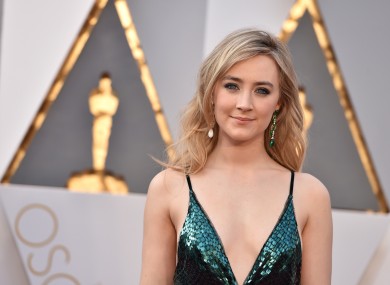 Brooklyn actress Saoirse Ronan arrives at the Oscars