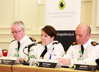 Garda Commissioner Noirin O Sullivan speaking at the Policing Authority in April.