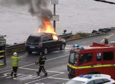A Opel Zafira which caught fire in Cork last year.