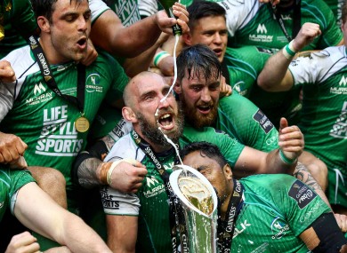 John Muldoon with the trophy.