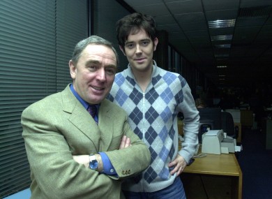 Cathal with his cousin Colm in 2003