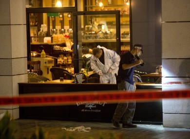 Two Palestinian gunmen opened fire in central Tel Aviv Wednesday night, killing three people and wounding at least five others, Israel police said.