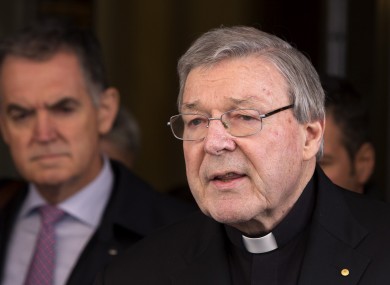File photo of Cardinal George Pell.