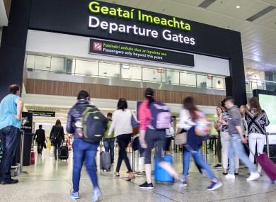 Passengers at Dublin Airport