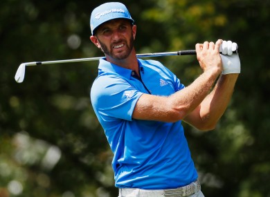 American Dustin Johnson leads by one stroke.