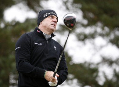 Paul McGinley is playing well in Hertfordshire.