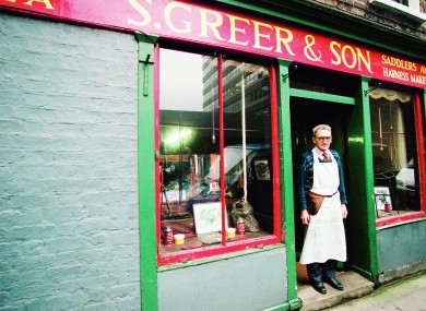 Sam Greer's Saddlers, Poolbeg Street from Looking Back The Changing Faces of Ireland by Eric Luke