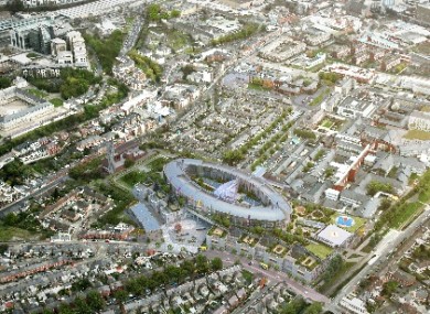 Plans for the new children's hospital at the St James's campus in Dublin.