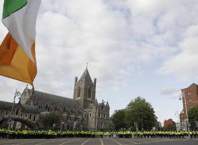 There was tight security during the Irish visit of the British Queen in 2011.