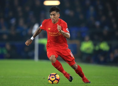 Firmino has been in good form this season.