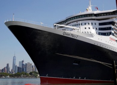 Queen Mary 2 docked in new York earlier this year.