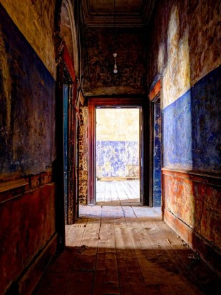 A corridor in the building.
