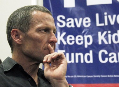 Lance Armstrong (file pic).