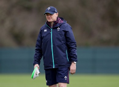 Ireland head coach Joe Schmidt has some choices to make.