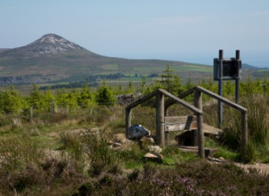 Stile connecting the Djouce summit track to the Wicklow way.