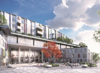 Plans for the new children's hospital at the St James' site.