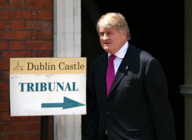 Businessman Denis O Brien leaves the Moriarty Tribunal in Dublin Castle in 2007.