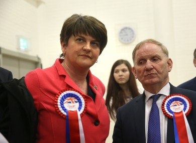 DUP leader Arlene Foster has been refusing calls for her to resign in the wake of the election results.